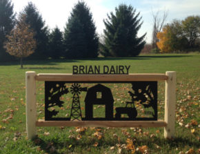Farm and Ranch Cedar Log Signs